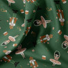 Printed Cotton CASSENOISETTE Ivy / Paprika